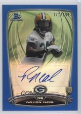 2014 Bowman Chrome Rookie Blue Refractor 171/199 Rajion Neal #RCRA-RN Auto r1g