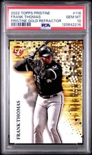 Frank Thomas 2022 Topps Pristine #116 Pristine Gold Refractor PSA 10