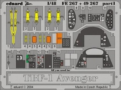 Eduard FE267 1/48 TBF-1 Modellflugzeug Für Accurate Miniatures