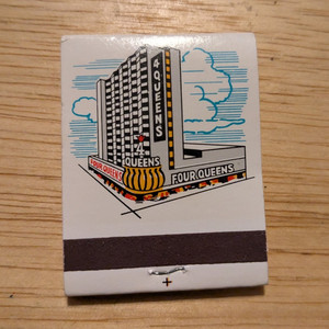 Four Queens Hotel & Casino Matchbook - Downtown Las Vegas, Nevada