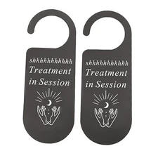  2 Pcs In Progress Sign Do Not Disturb Sign Office Sign In Session Treatment