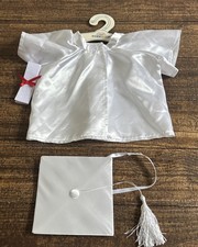 Build-a-bear White graduation outfit With white tasseled cap and gown