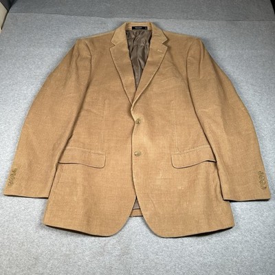 Dockers Corduroy Blazer  Men's 44R Camel Tan 100% Cotton 2-Button Sport Coat