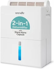 SereneLife Dehumidifier 91 Oz Quiet Dehumidifier for Bedroom, Bathroom, Basement