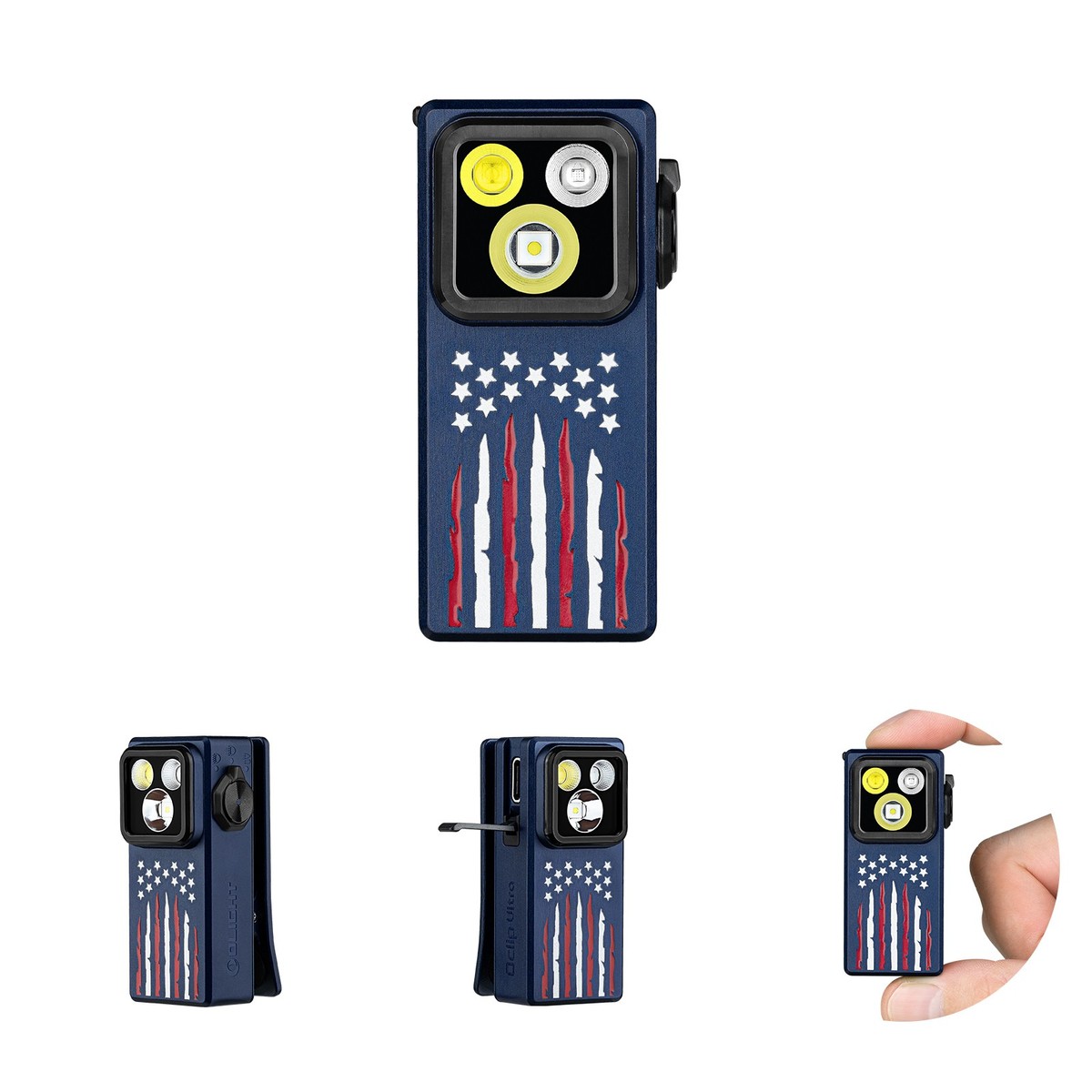 Olight Oclip Ultra Clip-On EDC Light with Flood, Spot, UV Modes