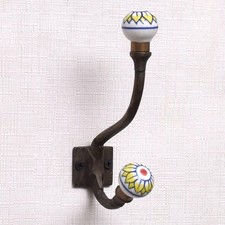 Coat Rack Wall Mount  Yellow Hat Hooks for Wall  Wall Hooks for Hanging Hea...