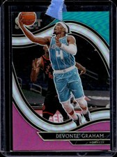 2020-21 Panini Select Devonte Graham Teal White Pink Courtside #/10 Hornets