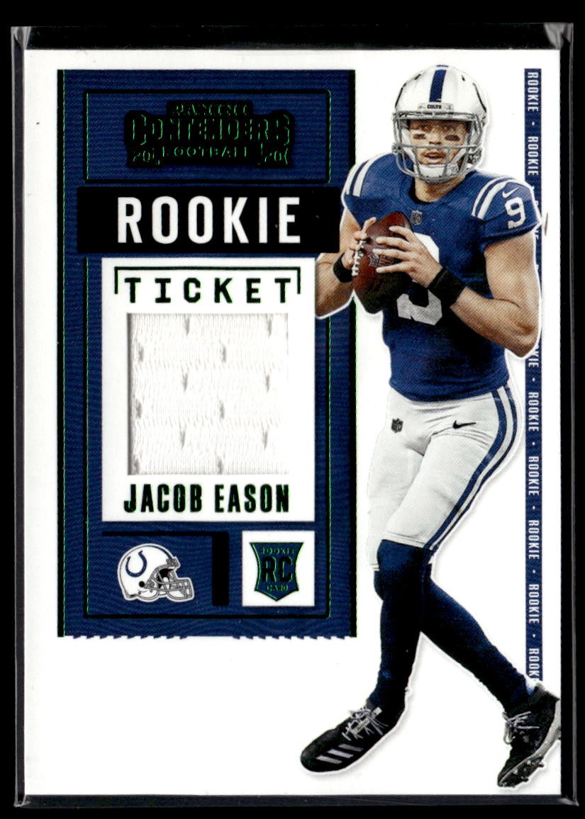Jacob Eason - 2020 Panini Contenders Rookie Ticket Swatches Variation #RSV-JEA