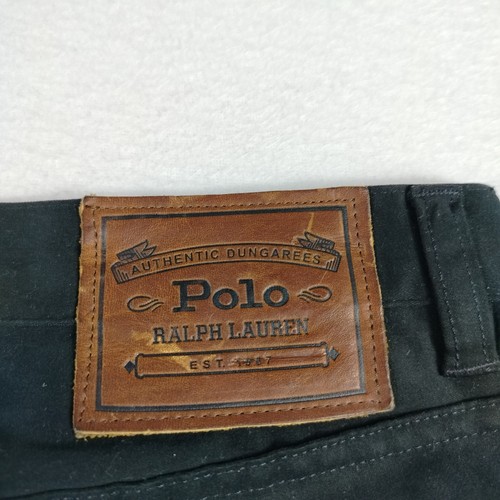 Polo Ralph Lauren Pants Mens 34x30 Black Straight Leg Stretch Casual Chino New - Picture 7 of 12