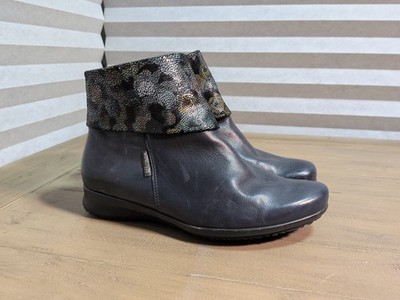 Mephisto Damen Stiefeletten in Blau Leder UK 4