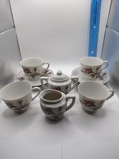 Beautiful Grantcrest Japan Tea Set with Floral Design and Gold Trim Vintage