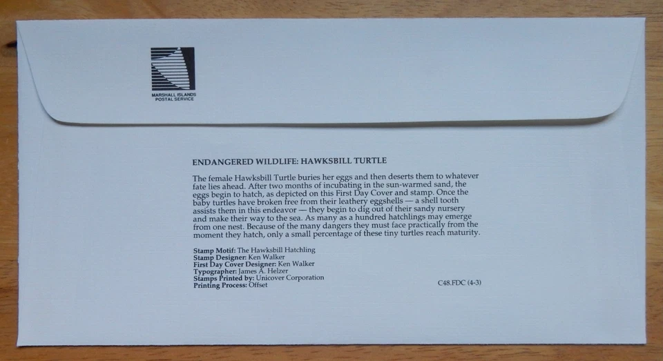 Set of 8 First Day of Issue Stamped Envelopes 1990 - Endangered Wildlife - Image 4 of 4