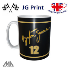 Ayrton Senna JPS Inspired Mug 11oz &ndash; F1  Racing Gift motorsport fans