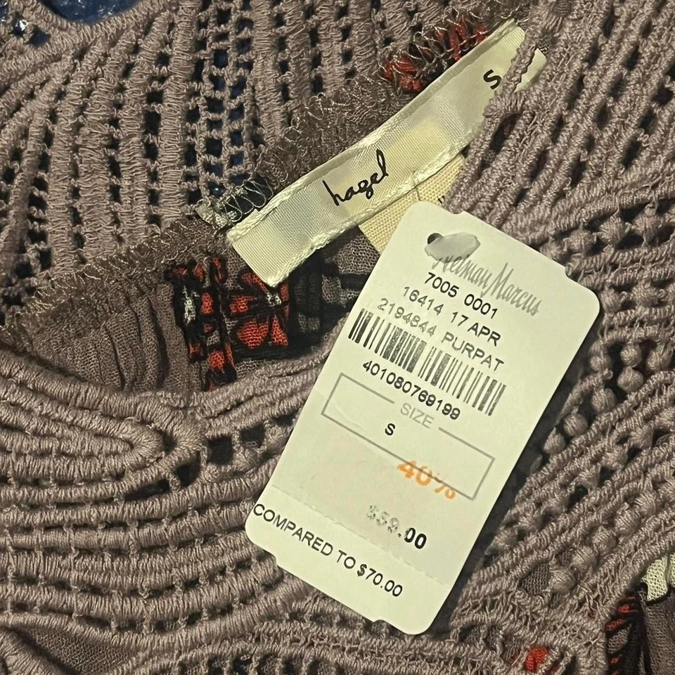 Maxi Vestido Anthropologie Paradiso Koi Pez Bordado Foto 3 de 3