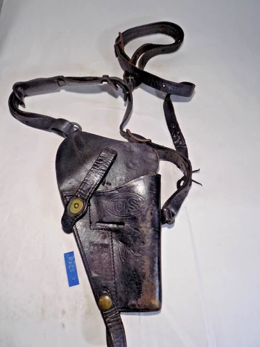 WW2/Vietnam MACS 7 -SGT Marshall-US Military Shoulder Holster Black Leather