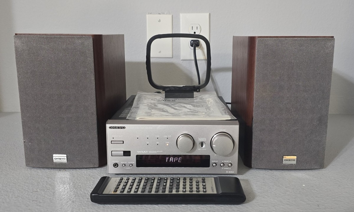 ONKYO MIDI SYSTEM R-805X Receiver AM/ FM Speakers Remote Compact