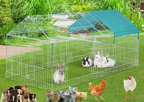 XLarge 87”x30” Stainless Galvanized Outdoor ChickenCoop Run Pet EnclosurePlaypen deal from eBay