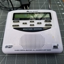 Midland WR120EZ NOAA Weather Radio Alert Radio Tested