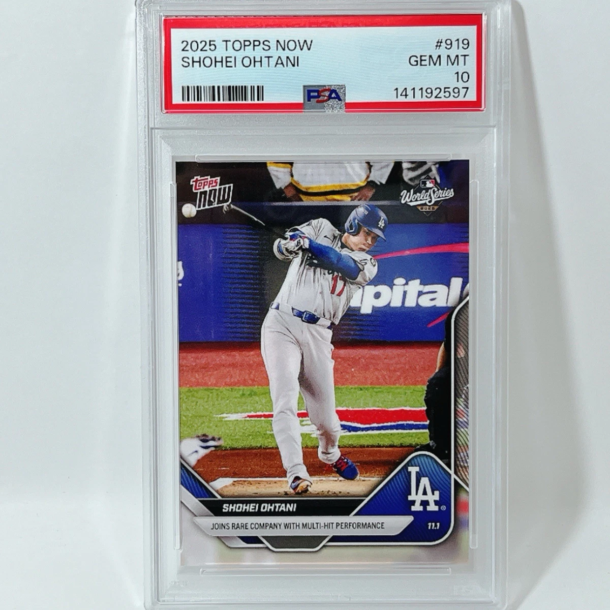 大谷翔平 2025 MLB Topps Now #919 PSA10 2025 Topps Now #919 Shohei Ohtani PSA 10 | eBay