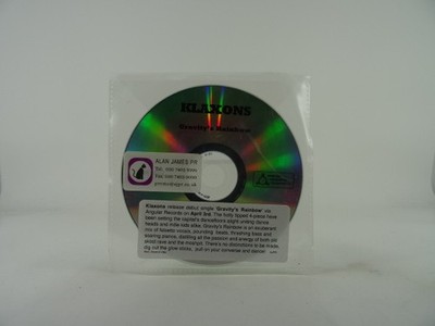KLAXONS GRAVITY'S RAINBOW (B61) 1 Track Promo CD Single including Plastic Sleeve