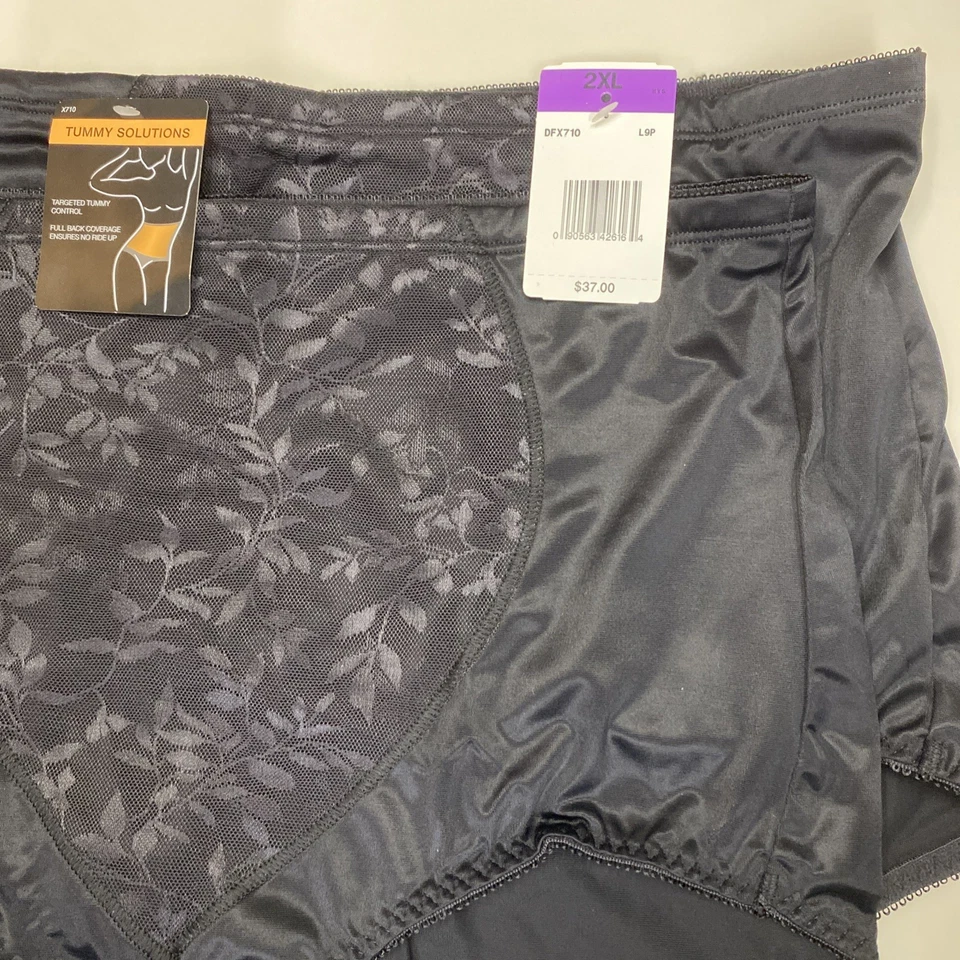 Braguita para mujer Bali con control firme panel abdominal modelador DFX710 negra talla 2XL Foto 2 de 4