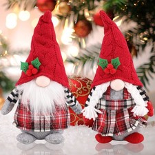 2PCS Christmas Gnome Plush San…