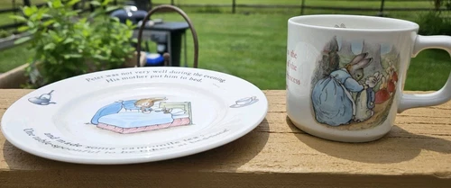 Wedgwood Beatrix Potter Peter Rabbit Nursery Set Welcoming Birth Of Royal Baby 