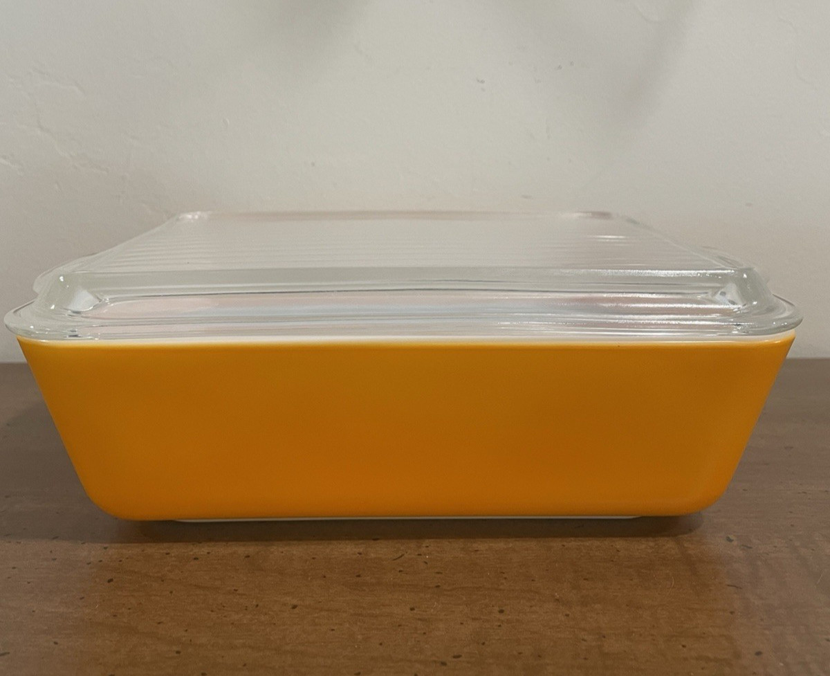 Vintage Pyrex CITRUS Refrigerator Dish Set - 8 Piece Complete