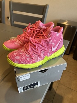 Nike Kyrie 5 SpongeBob SquarePants  Patrick Star Mid  EUC Size 5.5Y CJ7227 