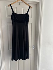 Ladies Size 12 Black Evening Dress Elegant 'Nicholas Millington' Sleeveless Used