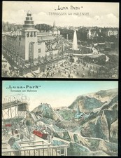 LUNA PARK, BERLIN, GERMANY - 2 POSTCARDS