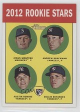 2012 Topps Heritage Rookie Stars Jesus Montero Andrew Brackman Austin Romine 0c4