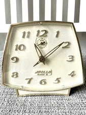 Vintage Lux Apollo Mark II Alarm Clock **WORKS** in Very Good Condition! 1960-70