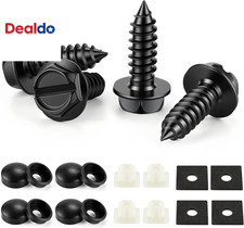 Rustproof License Plate Screws for Securing License Plates Frames and Covers on