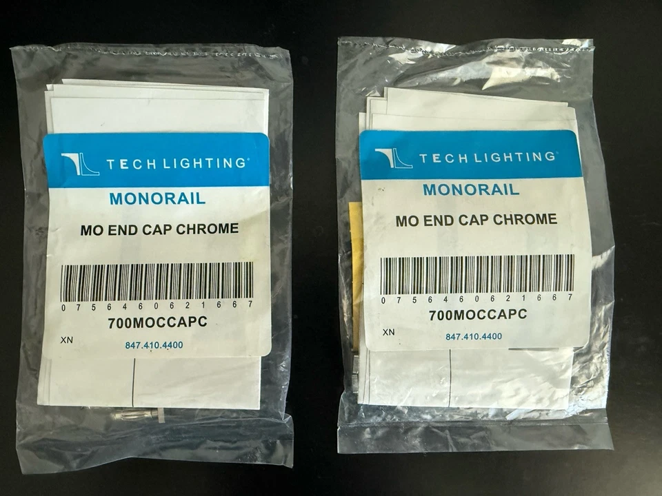 Tech Lighting Monorail Chrome Track Lot - Image 4 of 4