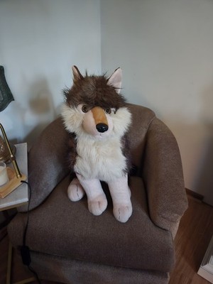 Wild Republic Timber Wolf Plush 36  Large Stuffed Animal Wolf 