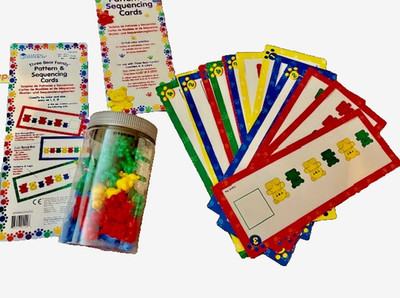 Learning Resources Three Bear Family- 16 Pattern & Sequencing Cards & 50+ Bears