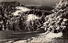 RPPC Cabana Cristianul Mare Masivul Postavarul Brasov Romania vtg postcard a431