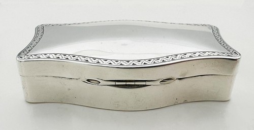 ANTIQUE TRINKET BOX STERLING SILVER EDWARDIAN London 1906 Stuart Clifford & Co - Picture 8 of 9