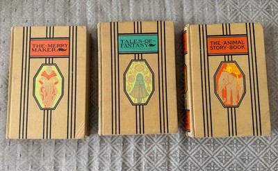 Young Folks' Library HC Lot of 3 1945 Illustrated Animals & Fantasy