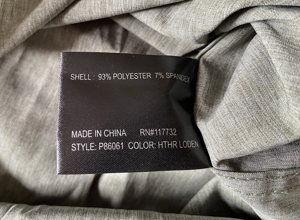 Camisa con botones ZeroXposur Travel Series para hombre XXL verde manga corta cuello trasero Foto 4 de 4