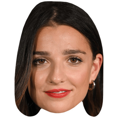 Marisa Abela (Lippenstift) Promi Maske, flaches Kartengesicht, Kostüm Maske