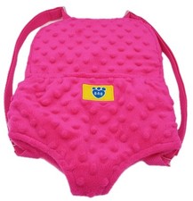 Build-A-Bear Workshop Bear/Stuffed Animal Carrier Backpack-Adjustable Bumpy Pink