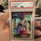 2024 Topps Chrome - Rookies Jayden Daniels #201 X-Fractor (RC) Psa 9