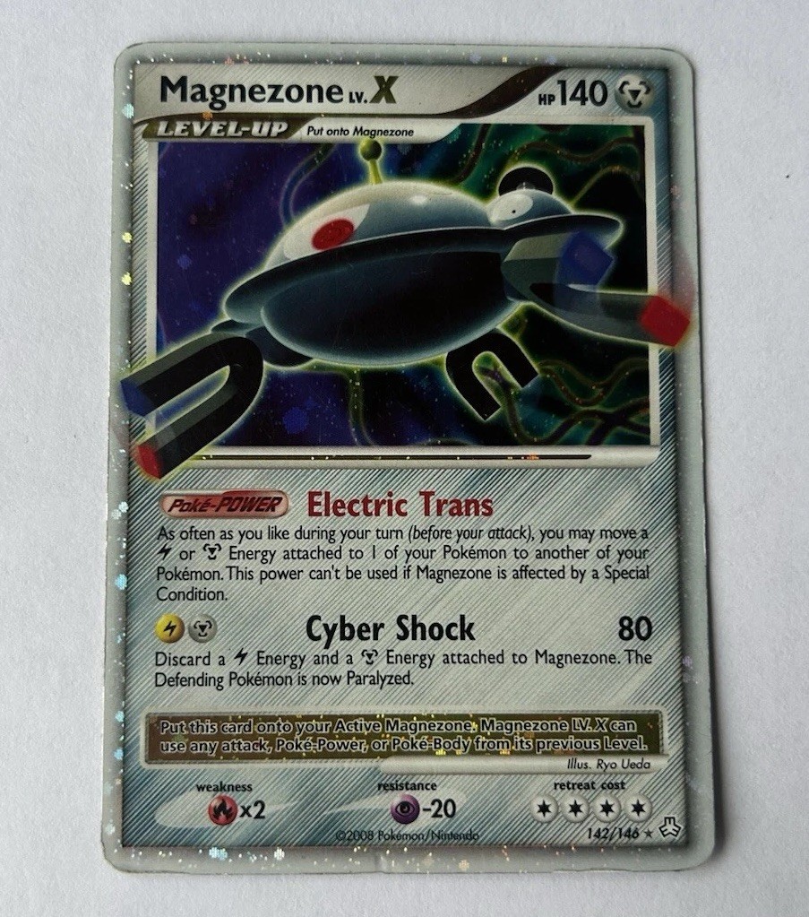 HP Pokémon Magnezone LV.X 142/146 Legends Awakened Ultra Rare Holo Eng 2008