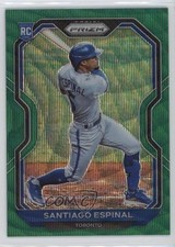 2021 Panini Prizm Green Wave Prizm Santiago Espinal #72 7fr