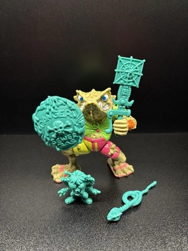 TMNT Vintage Napoleon Bonafrog 100% Complete 1990 Figure Playmates Ninja Turtle