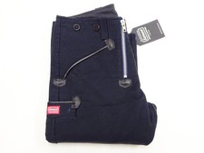 Samurai Jeans Cotton Pique Work Pants SWC505C19 DP Double Zipper Trousers Navy 