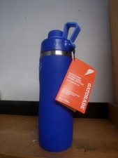 NEW GATORADE OVERTIME 22OZ STAINLESS STEEL WATER BOTTLE ROYAL BLUE TWIST CAP