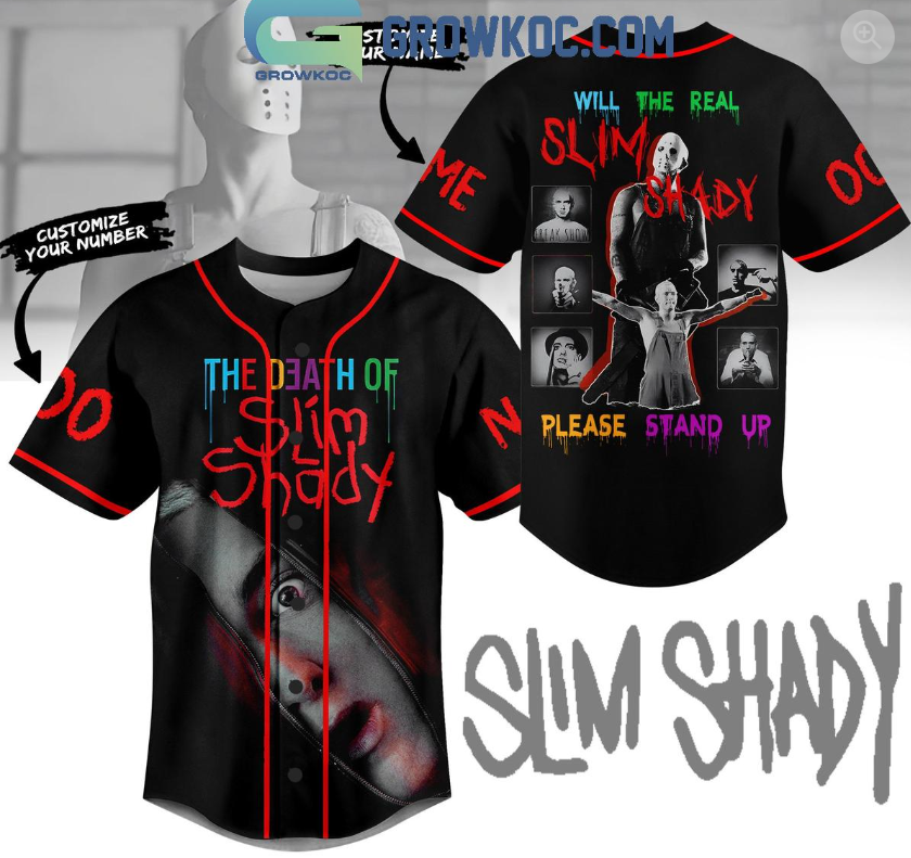 Eminem Real Slim Shady Please Stand Up Personalized Baseball Jersey
